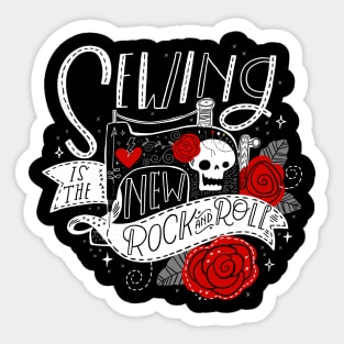 Sewing is the New Rock & Roll Sticker